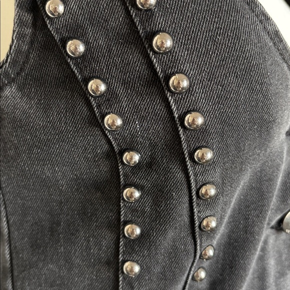 Stoosh Black Studded Women's Blouse - Picture 4 of 6